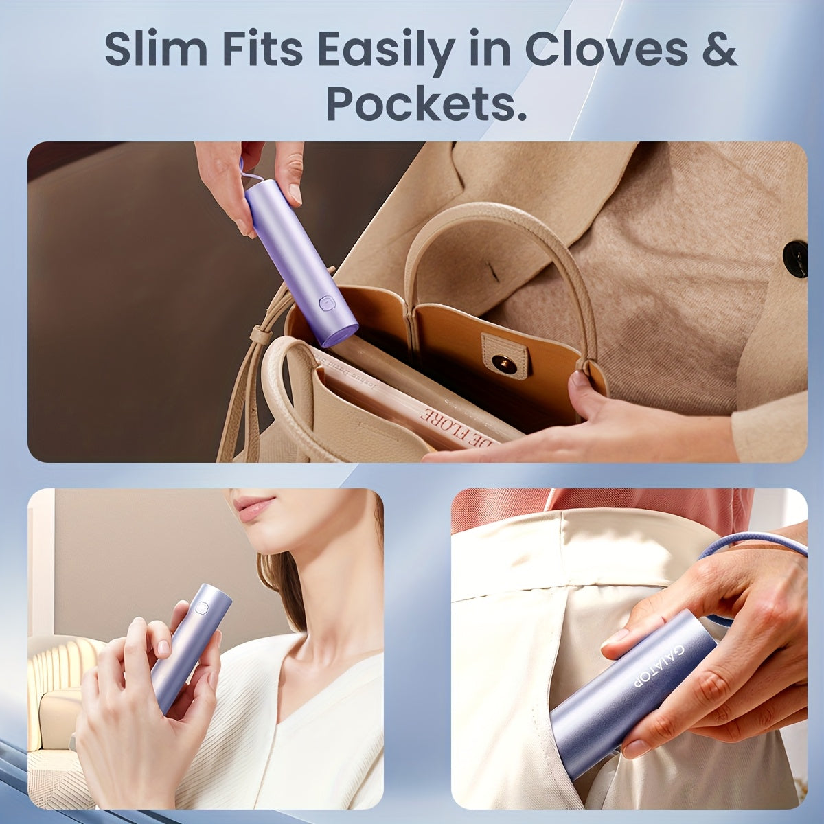 Rechargeable Hand Warmer Portable Compact 3-Second Heat for Outdoors and Home