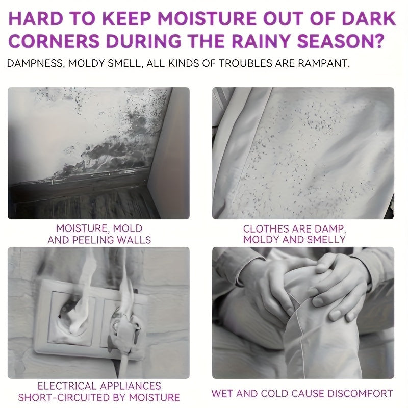 5-штук розовых мешков-абсорбентов влаги 500 мл многоразовый осушитель для шкафа, офиса