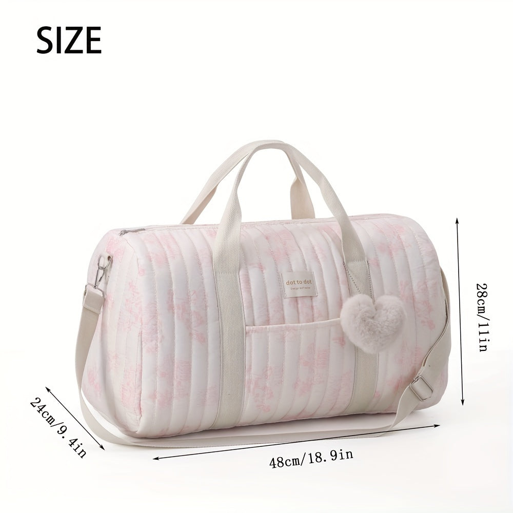 Extra-Large Travel Bag for Moms with Shoulder Strap Polyester Diaper and Kids Supplies Organizer