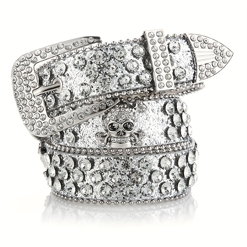 Women's Waist Belt Hip Hop Punk Rhinestone Western Style Accessories