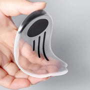 Unisex Transparent Insole Cushions - Soft Half-Size Heel Support Pads