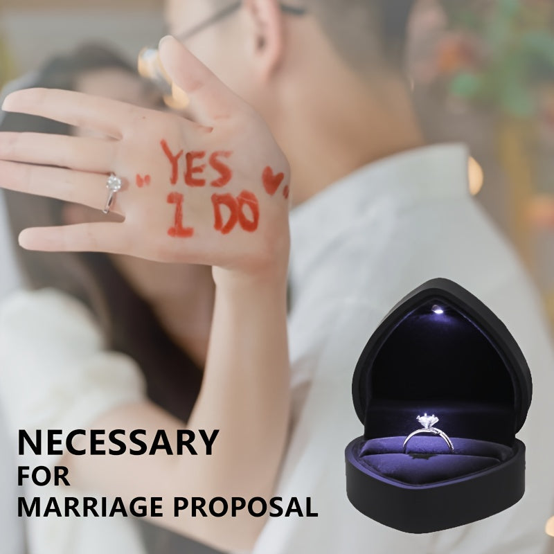 Koʻp rangli sevgililar kuni uchun yurak shaklidagi zargarlik qutisi va uzuk tutgich