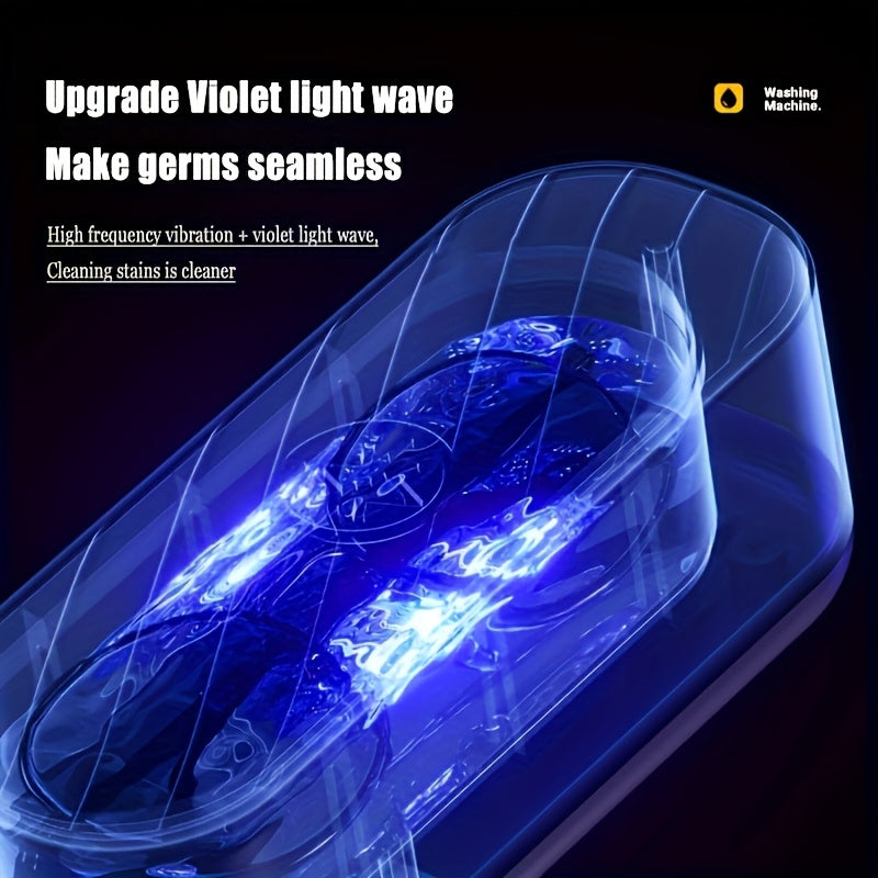 Portable USB Rechargeable Cleaning Machine for Glasses Jewelry and Dental Devices