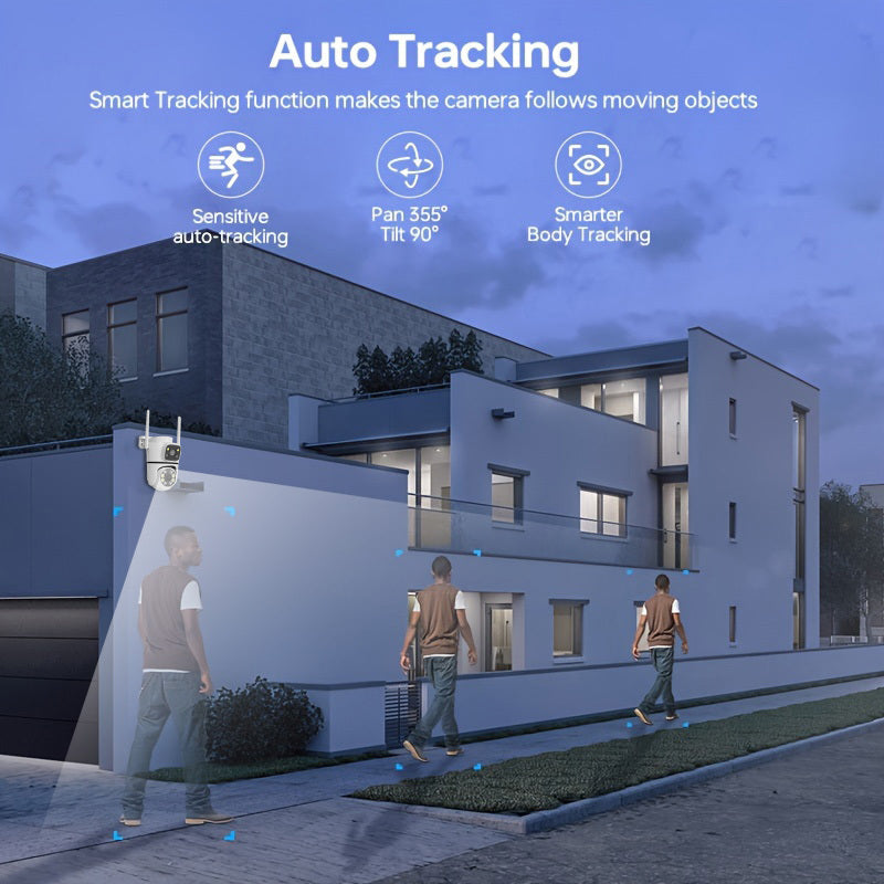 4MP Wireless Security Camera with AI Smart Alert Night Vision Two-Way Audio 1080p