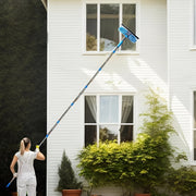 High-Rise Window Cleaning Kit with 10 Extension Rods Microfiber Pad and Scraper