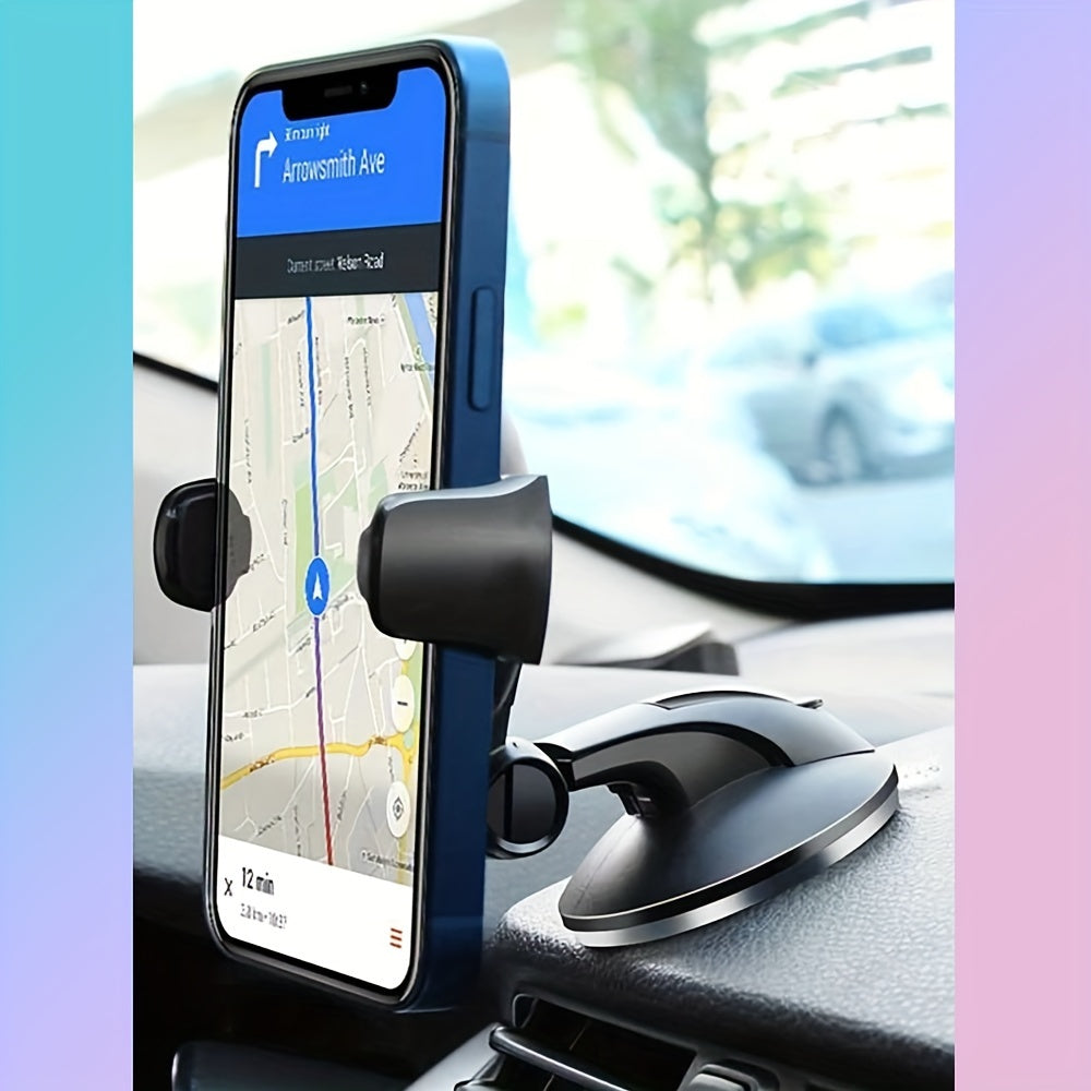 Universal Silicone Car Phone Holder Dashboard Mount 360 Rotation