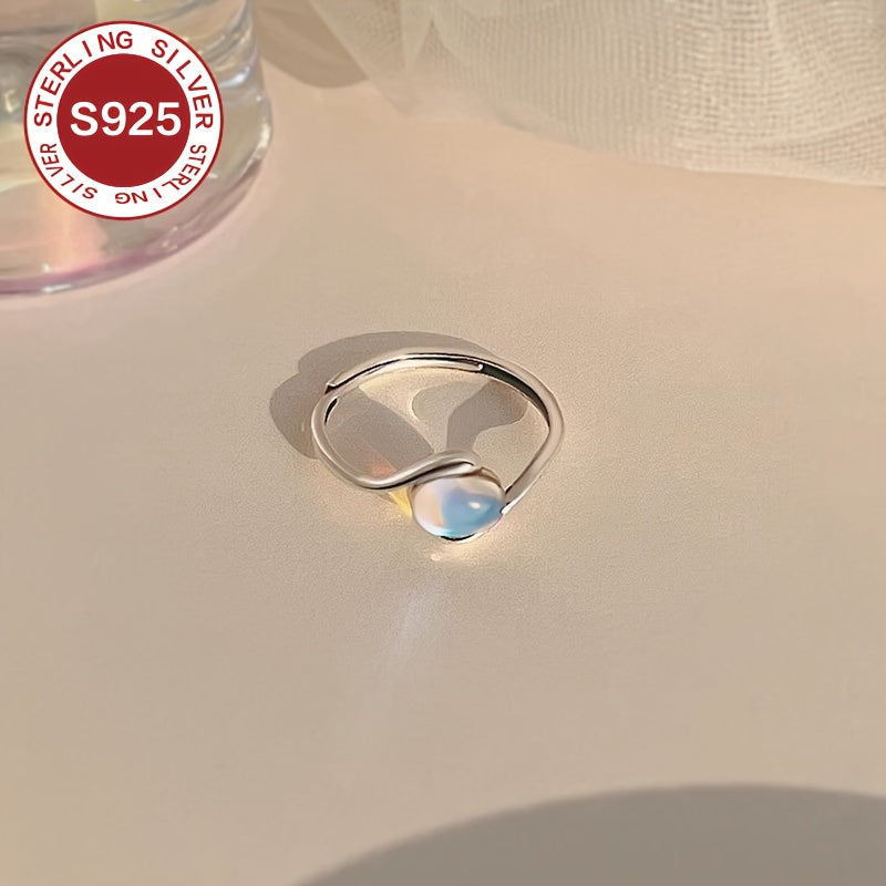 Women's Hypoallergenic 925 Silver Minimalist Ring for Valentine's Day or Mother's Day Gift