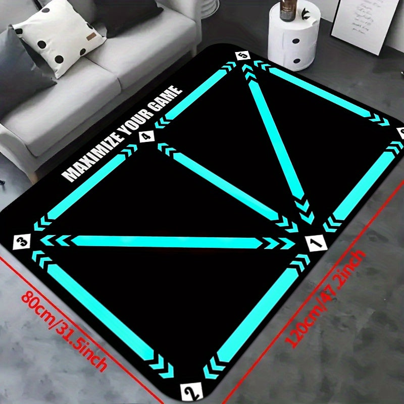 Soccer Training Mat Non-Slip Soft Polyester Indoor Rug for Living Room Bedroom