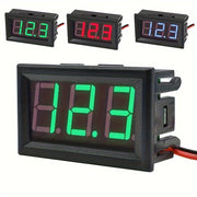 Цифровой вольтметр 1/5шт 3В-30В LED дисплей Красный Синий Зеленый
