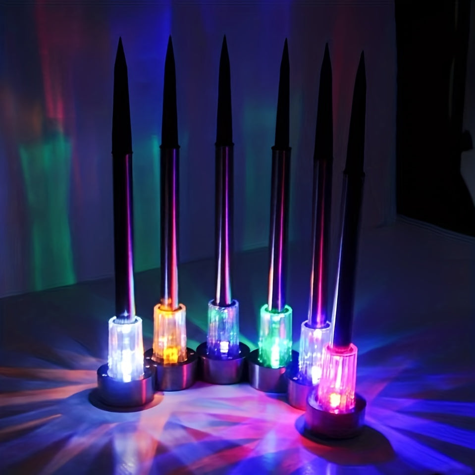 Juego de 12 luces solares de jardín para exteriores en estaca para suelo, iluminación de paisaje y caminos