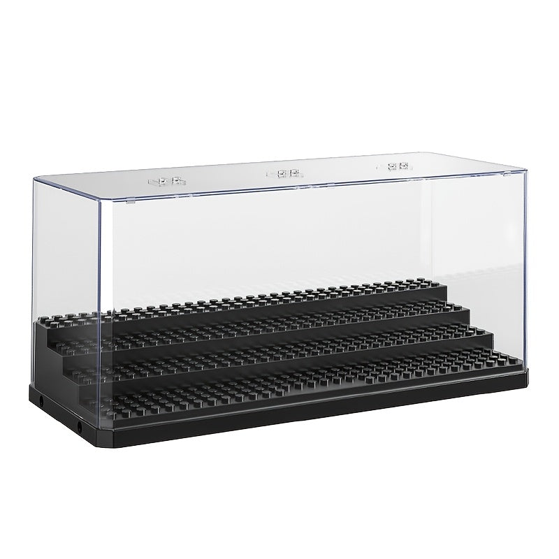 Plastic Minifigure Display Case Dustproof Organizer for Action Figures Dolls and Car Models