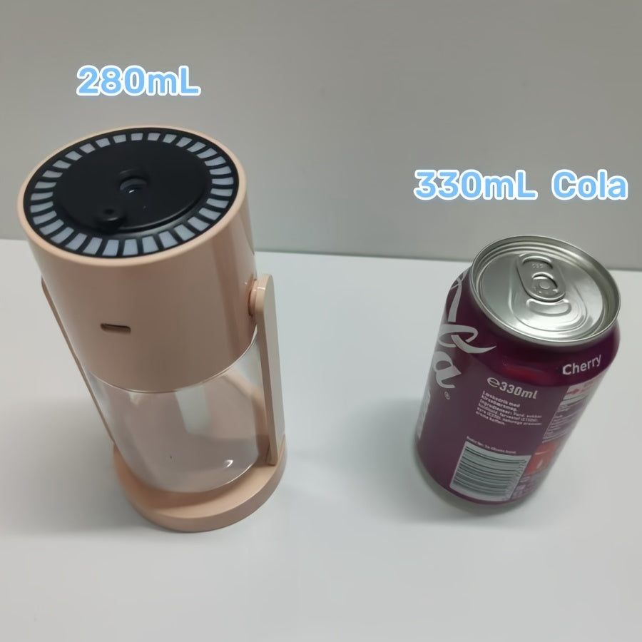 Ultrasonic Humidifier with Aromatherapy Diffuser 280mL Starry Sky Projector Dual Spray