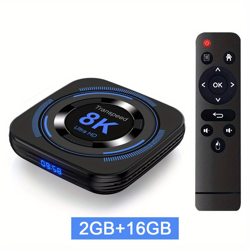 Android 12 TV Box Allwinner H618 8K 4K Dual WiFi Media Player Set-Top Box EU Plug