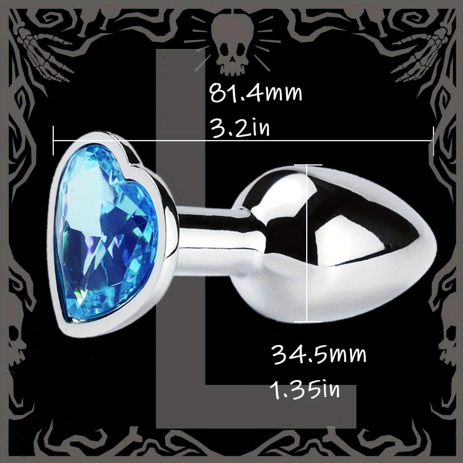 Adult Female Male Couple Stainless Steel Anal Plug with Rose Gem Beads