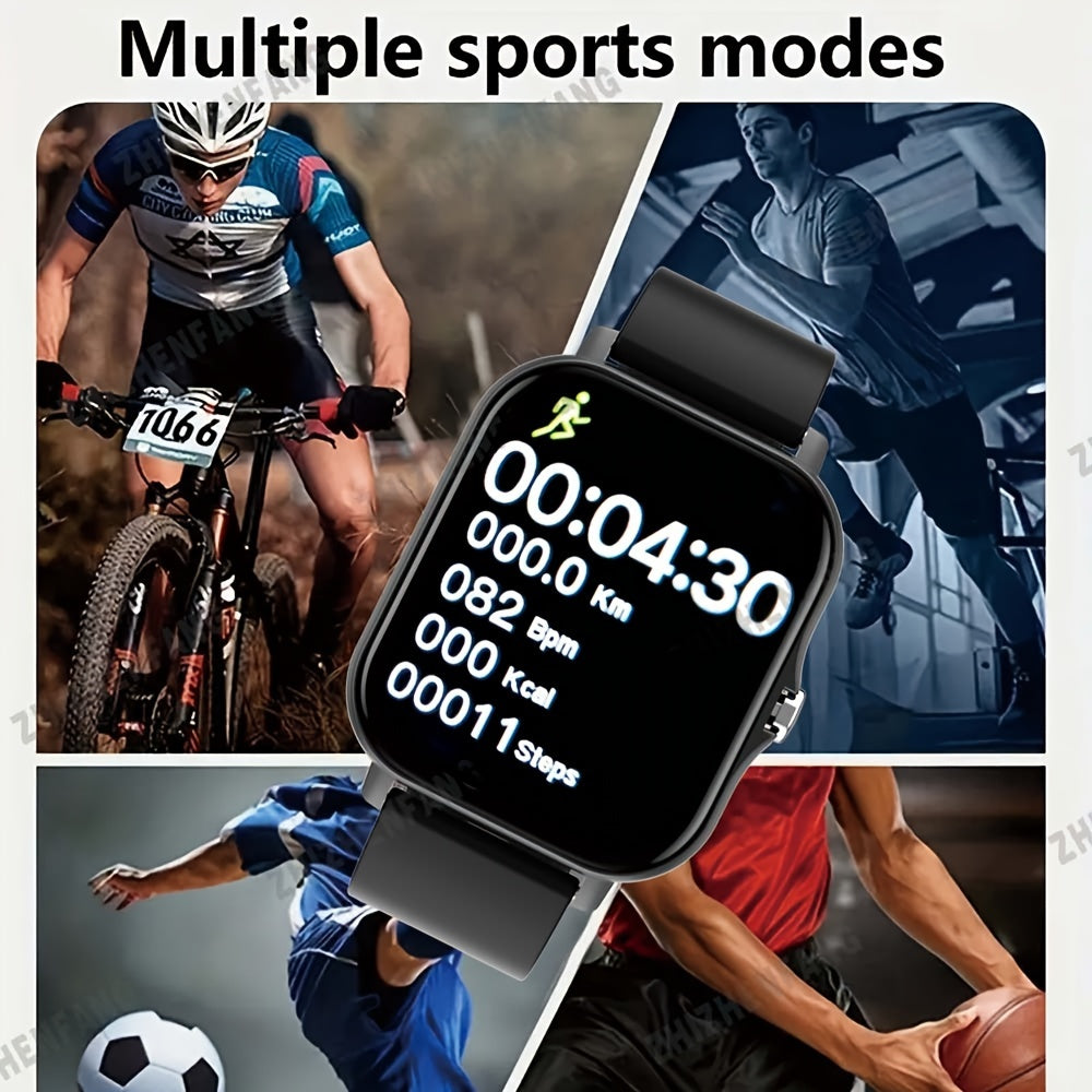 Smartwatch 4.65cm Full Touch Screen Wireless Calls Multi-Sport Monitoring Compatible with Android and iPhone