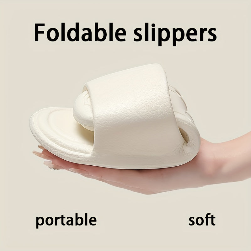 Unisex EVA Travel Slippers Lightweight Foldable Quick-Dry Indoor Shoes