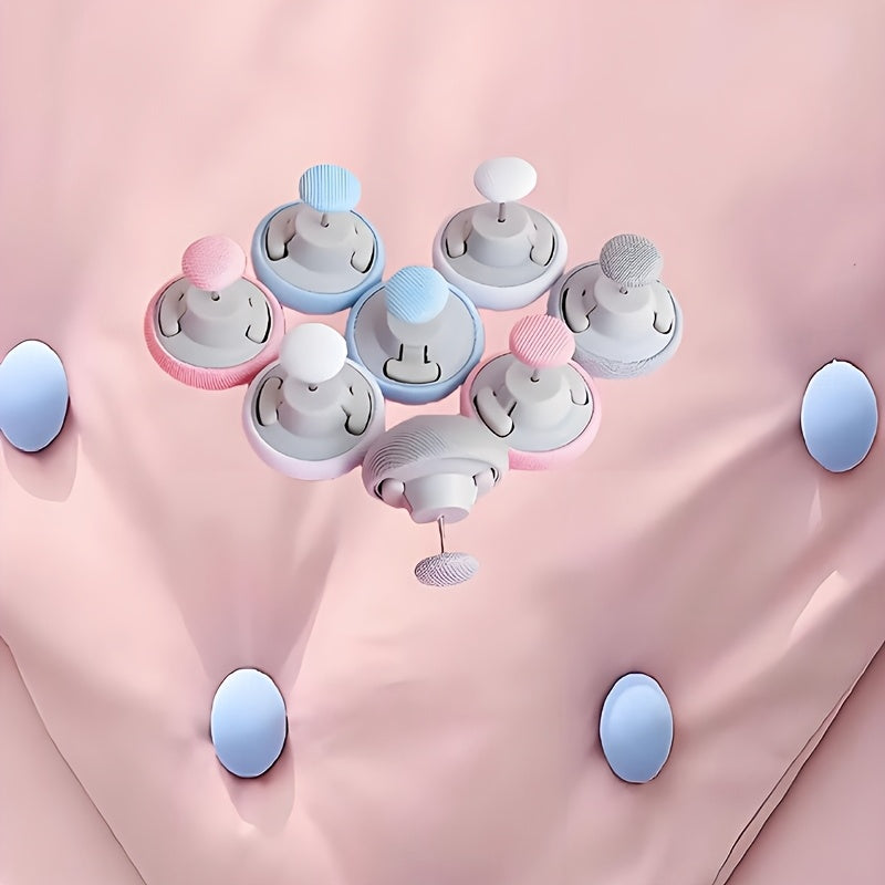 Pink Mushroom Bed Sheet Fasteners Non-Slip Removable PP Material Safety