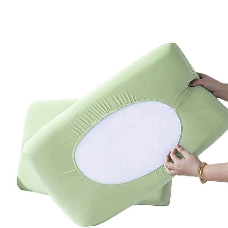 Set of 4 White Disposable Pillowcases for Travel Hotel and Train Use