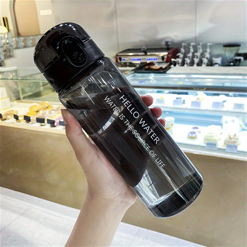 780ml BPA-Free Sports Water Bottle with Time Marker Leak-Proof Flip Lid Gradient Design for Outdoor Gym Daily Hydration in Blue and Pink