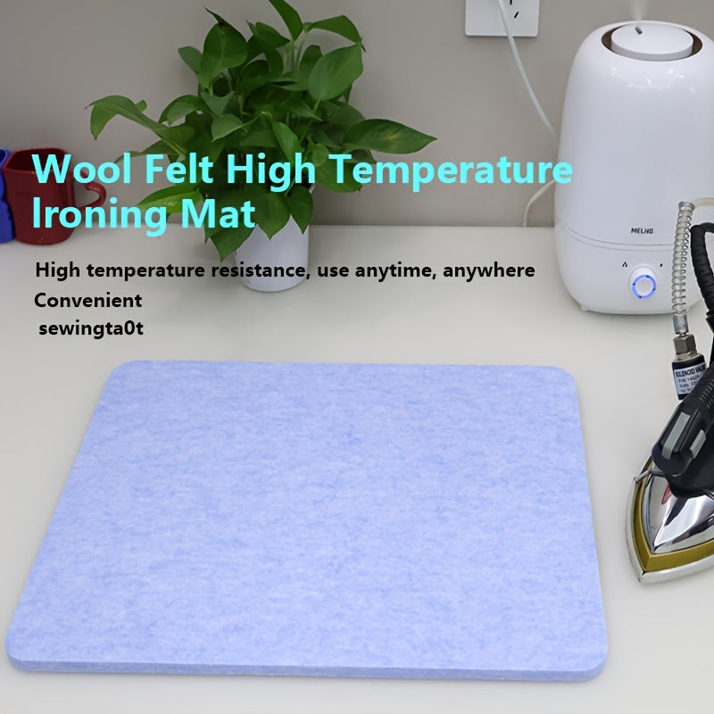 Premium Qalin Yengil Moviy Qayta Tashlash Matosi, 1 dona - Isiga Bardoshli, Portativ Qayta Tashlash Taxtasi - Mustahkam PET Material, Elektr energiyasi talab qilinmaydi, Qattiq naqsh