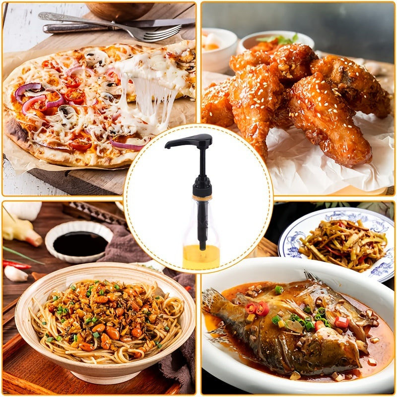 2 piezas de dispensador de bomba para botellas de jarabe de café, especias y aceite de 25.4 Oz