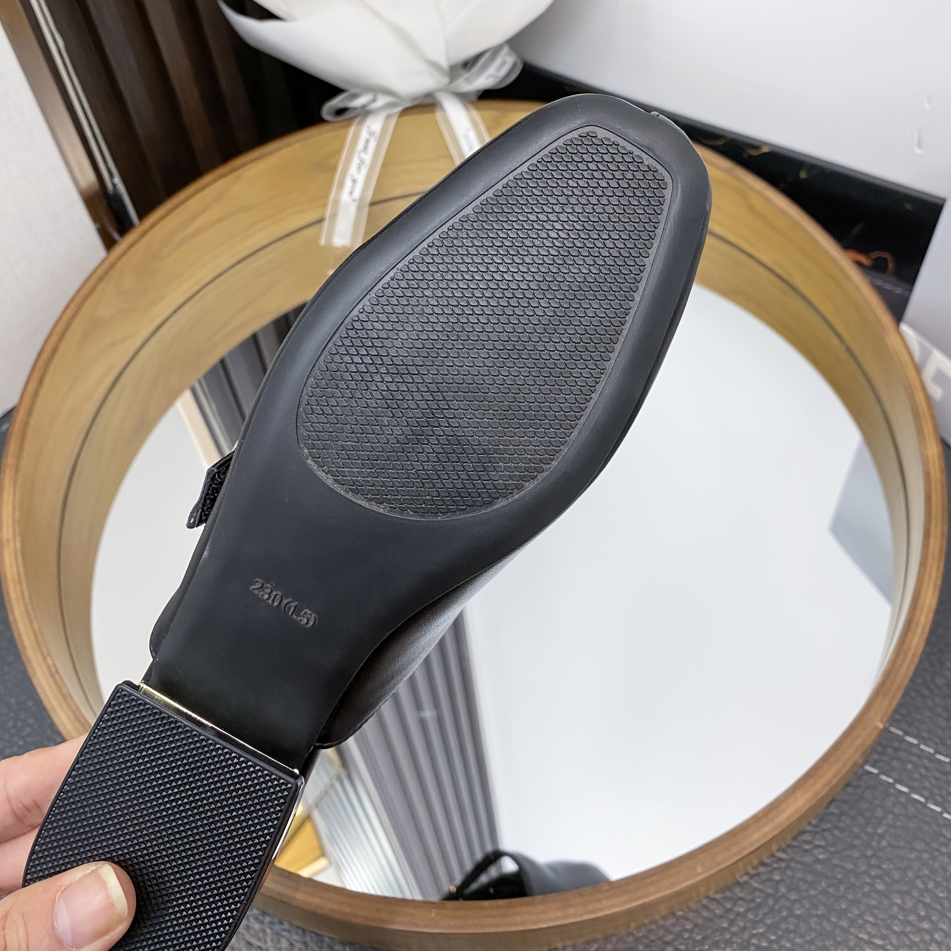 Women Mule Shoes Synthetic Cover Black White Pointed Toe All-Season