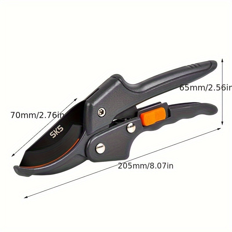 Heavy Duty Pruning Shears for Weak Hands Arthritis Garden Tool Stainless Steel