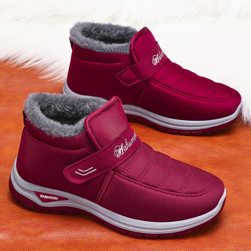 Women's Winter Snow Boots Slip-On Warm Waterproof Lightweight