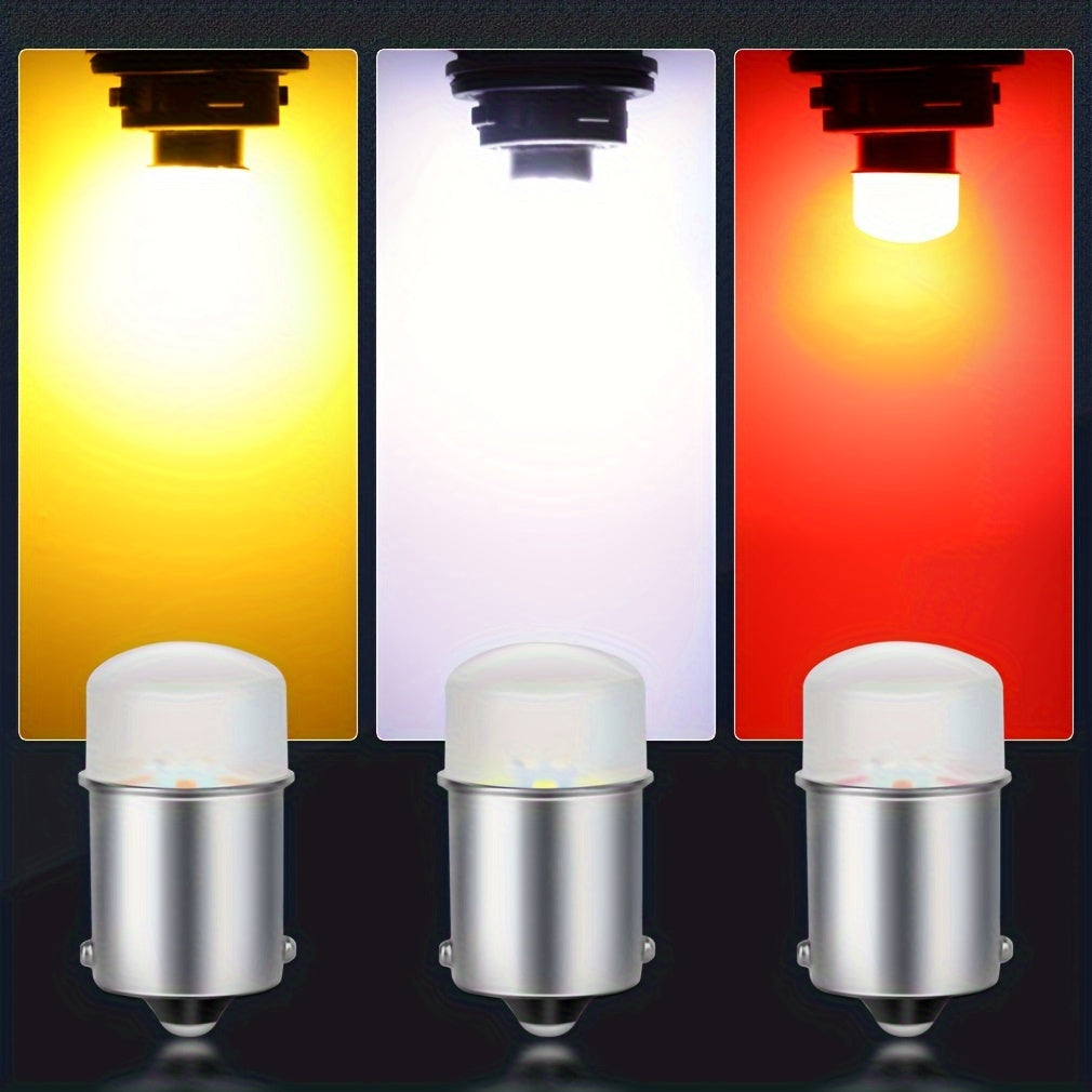 2 Pack LED Car Signal Bulbs 1156 1157 BA15S BAY15D 12V White Yellow Red