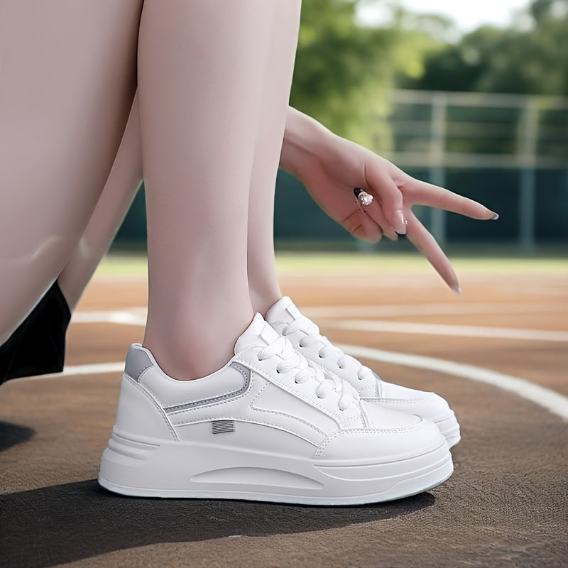 Women's Breathable Low-Top Sneakers Casual Running Gym Skateboarding Durable PVC EVA