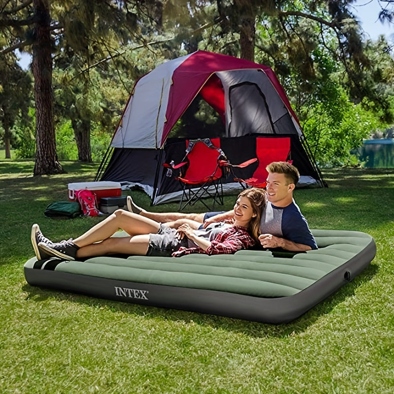 Inflatable Mattress for 2 People Portable Folding Bed PVC Camping Air Pad