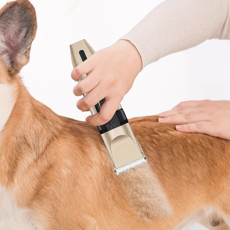Rechargeable Electric Pet Hair Trimmer for Dogs and Cats with USB Charging and Guide Combs