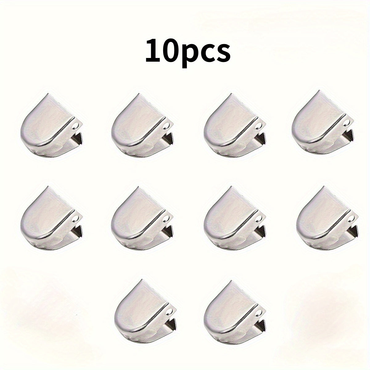 10Pcs Metal Shoe Lace Clips No-Tie Fasteners for Sports Shoes