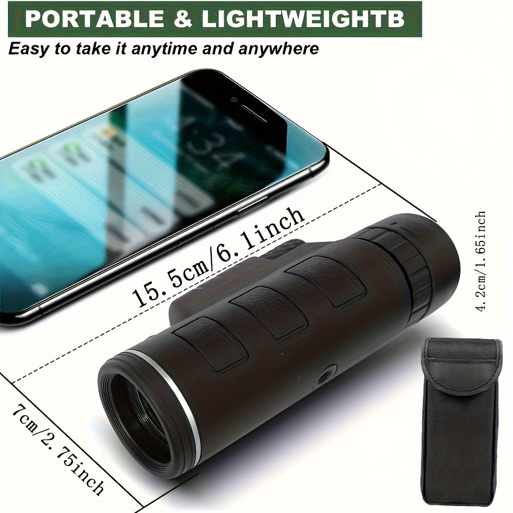 10X40 HD Monocular Telescope for Bird Watching Camping and Outdoor Activities