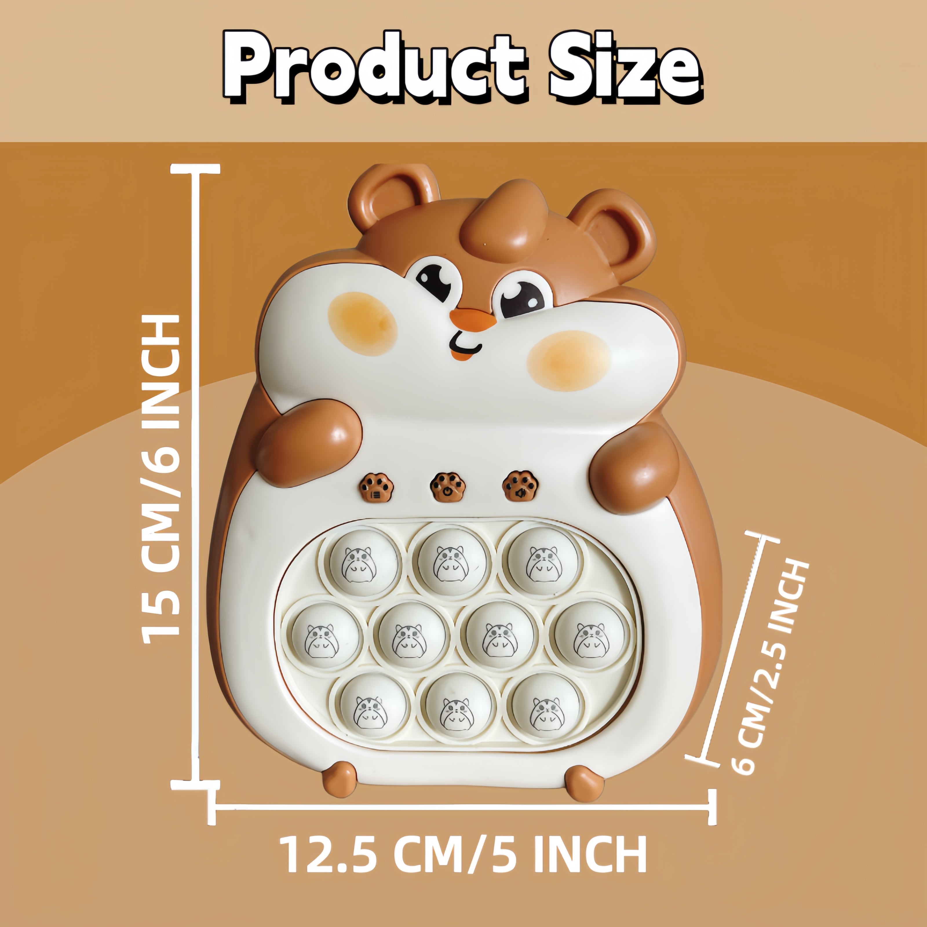 Handheld Game Console for Kids 3+ with 4 Modes 999 Levels Lights Puzzle Bubble Toy