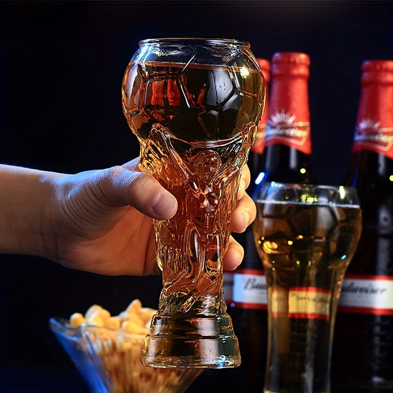 Copa de cerveza con forma de balón de fútbol 460ML reutilizable de borosilicato, lavado a mano solamente