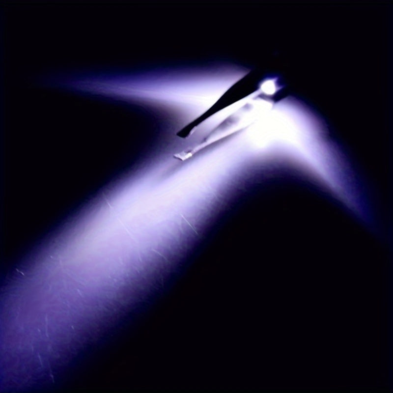 LED Light Stainless Steel Eyebrow Tweezer for Precision Grooming