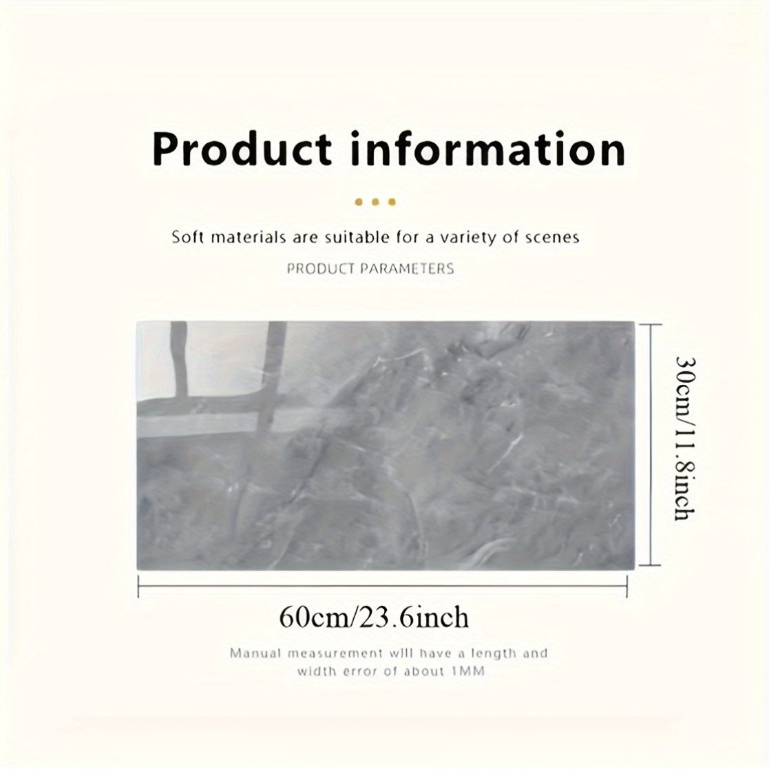 32 pieces of 3D marble pattern self-adhesive wall tiles, waterproof PVC, glossy finish, contemporary style, easy to apply and washable. Can be used for kitchen, living room, and bathroom