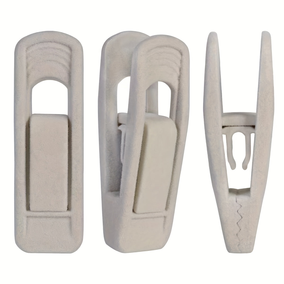 Juego de 20 clips de perchas de terciopelo para pantalones y camisas, clips fuertes para dedos, accesorios de armario