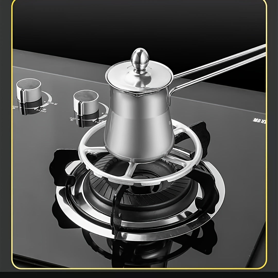 Тяжёлая металлическая решётка для газовой плиты с противоскользящим многокогтевым дизайном для небольших кастрюль