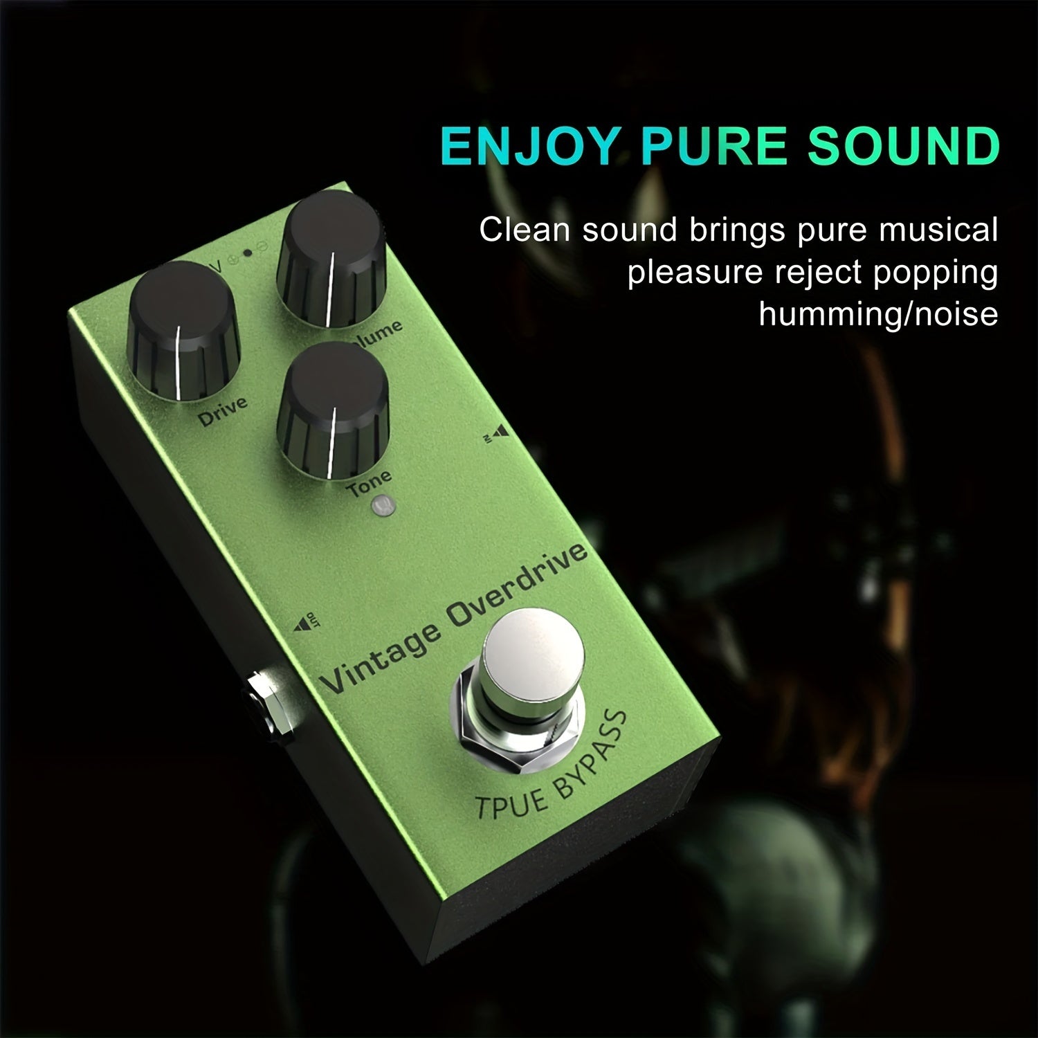 Mini Electric Guitar Pedal Overload Metal Distortion Delay Effects 9V