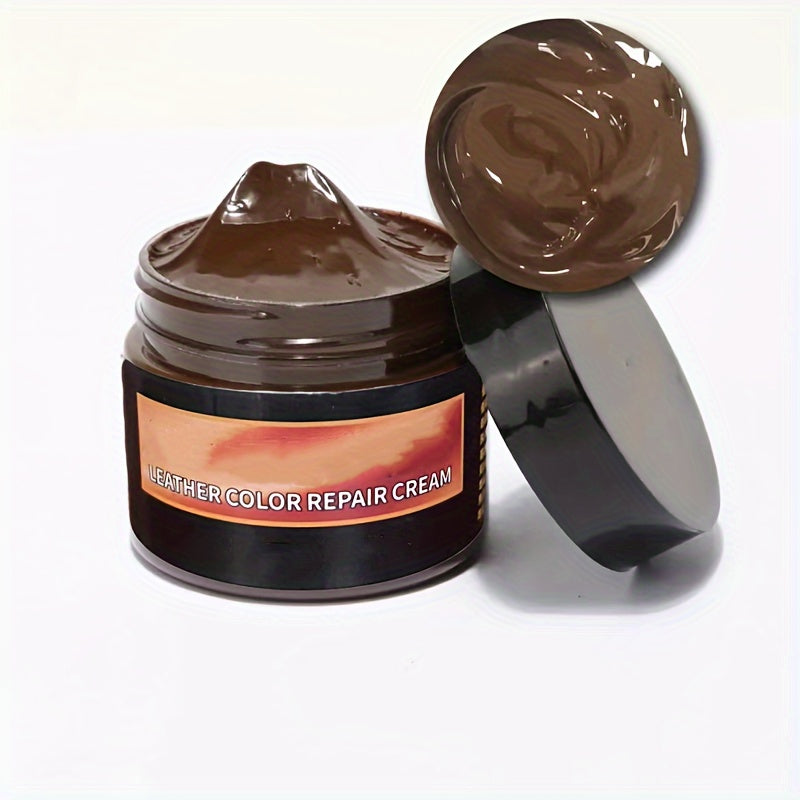 Крем для ремонта кожи от царапин на кожаной мебели, автомобильных сиденьях и сумках