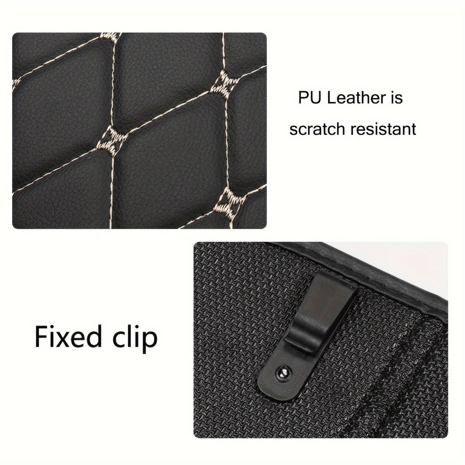 Car Seat Organizer with Kick Mats and Storage Bag for Toys Drinks Tissues Snacks Phones