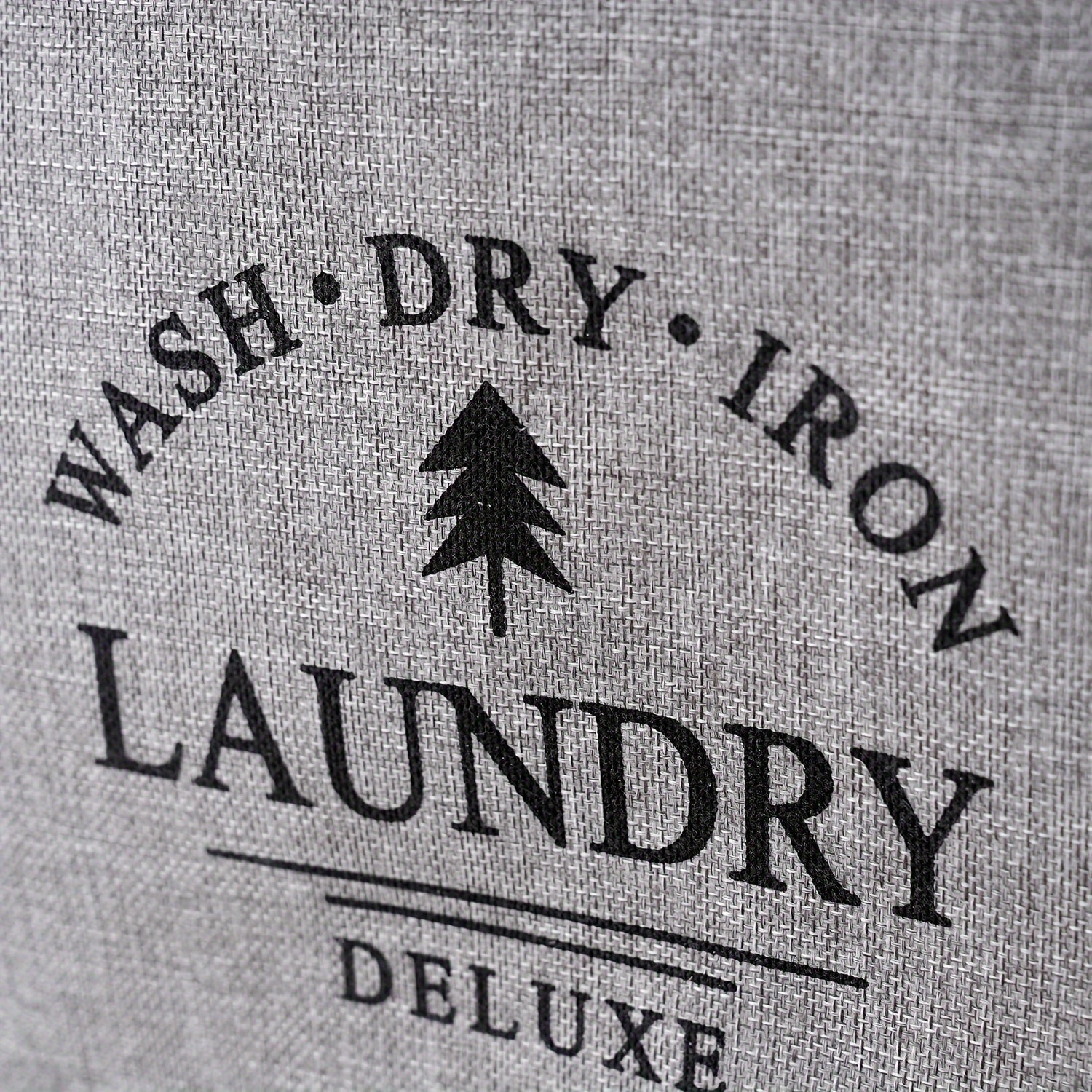 cesta de ropa rectangular con asas para organización en baño y armario