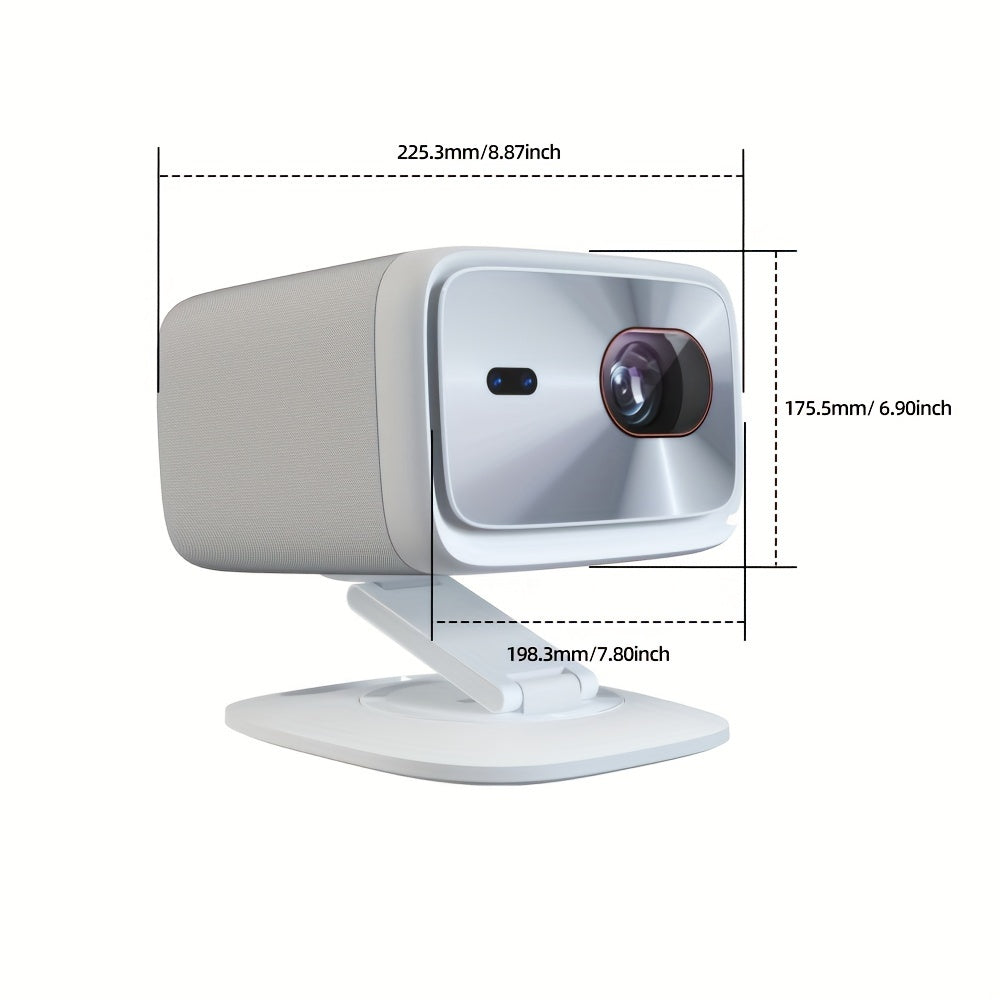 Ultra High Brightness 360° Pan/Tilt Home Theater Projector Full HD 1080p