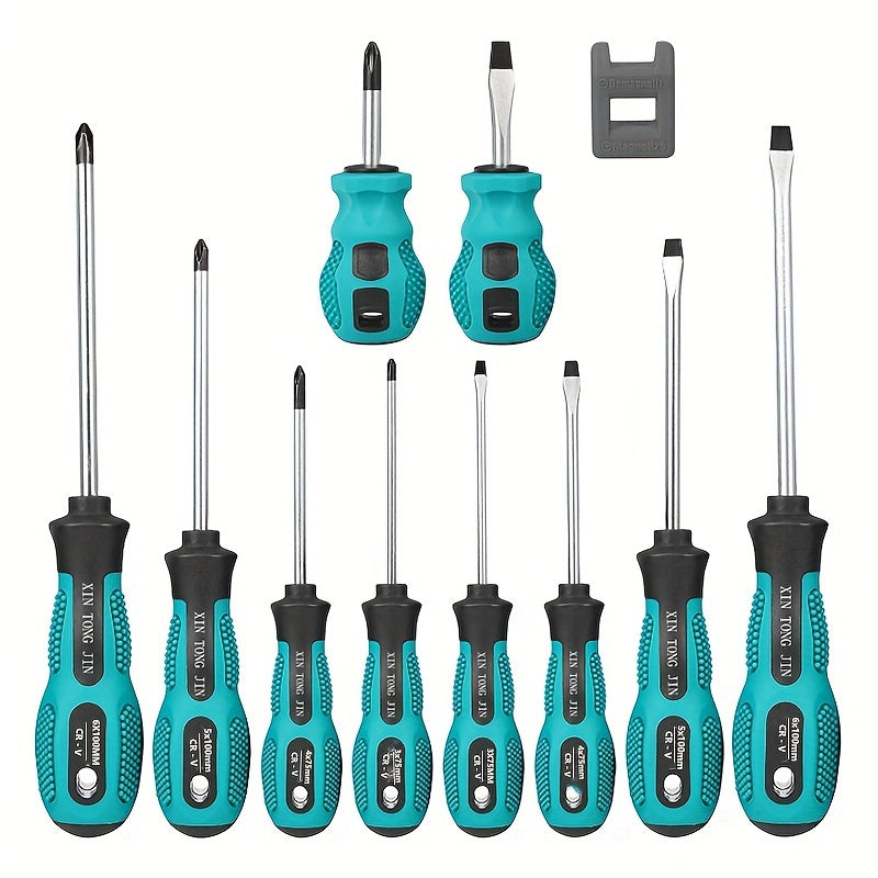 Juego de 10 destornilladores magnéticos de precisión para electrónica, muebles, electrodomésticos y vehículos