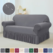 Waterproof Sofa Slipcover with Skirt All Seasons Furniture Protection for Home Office