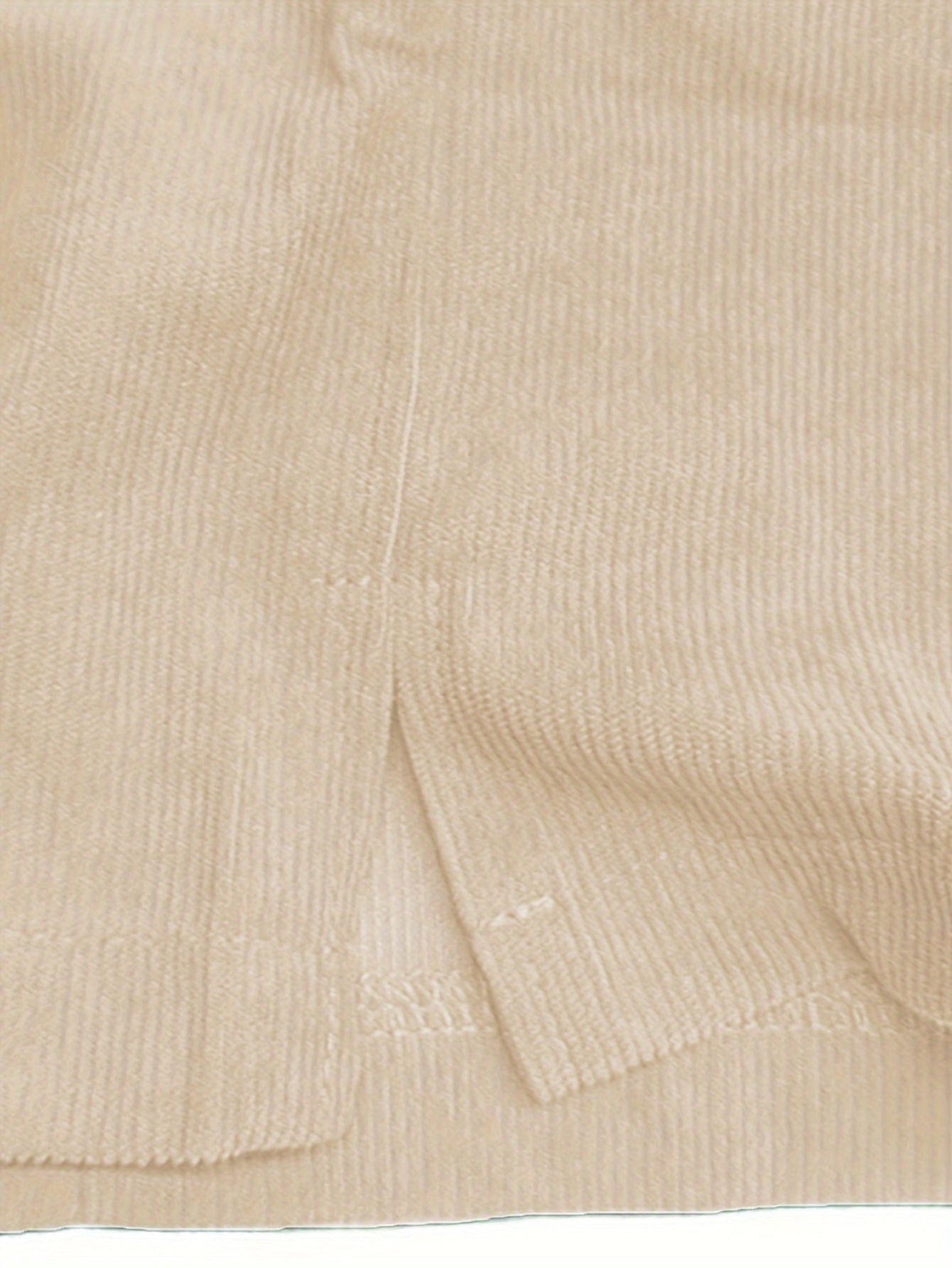 Men's Cotton Corduroy Shorts with Pockets and Drawstring for Summer Casual