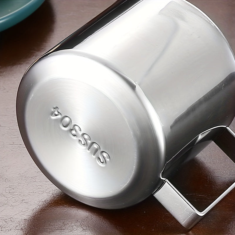 3pcs Stainless Steel European Coffee Cup Set with Spoons & Saucer