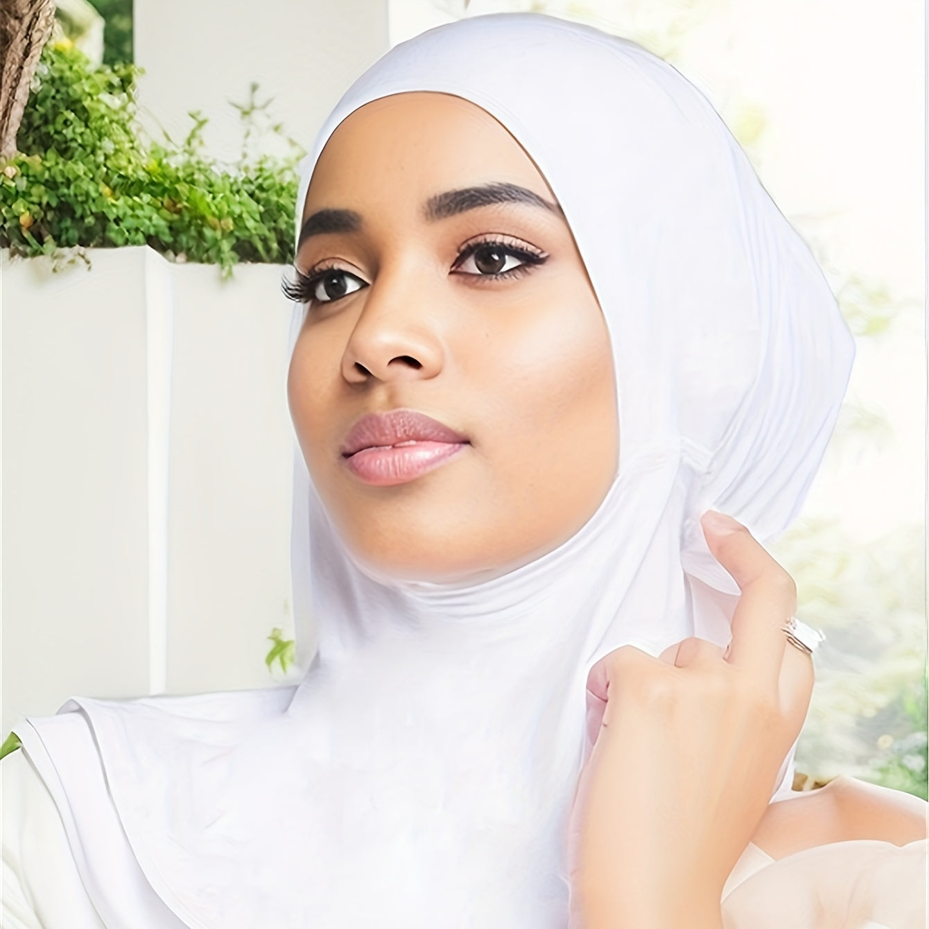 Breathable Ramadan Hijab Cap with Turban Under Scarf for Muslim Women